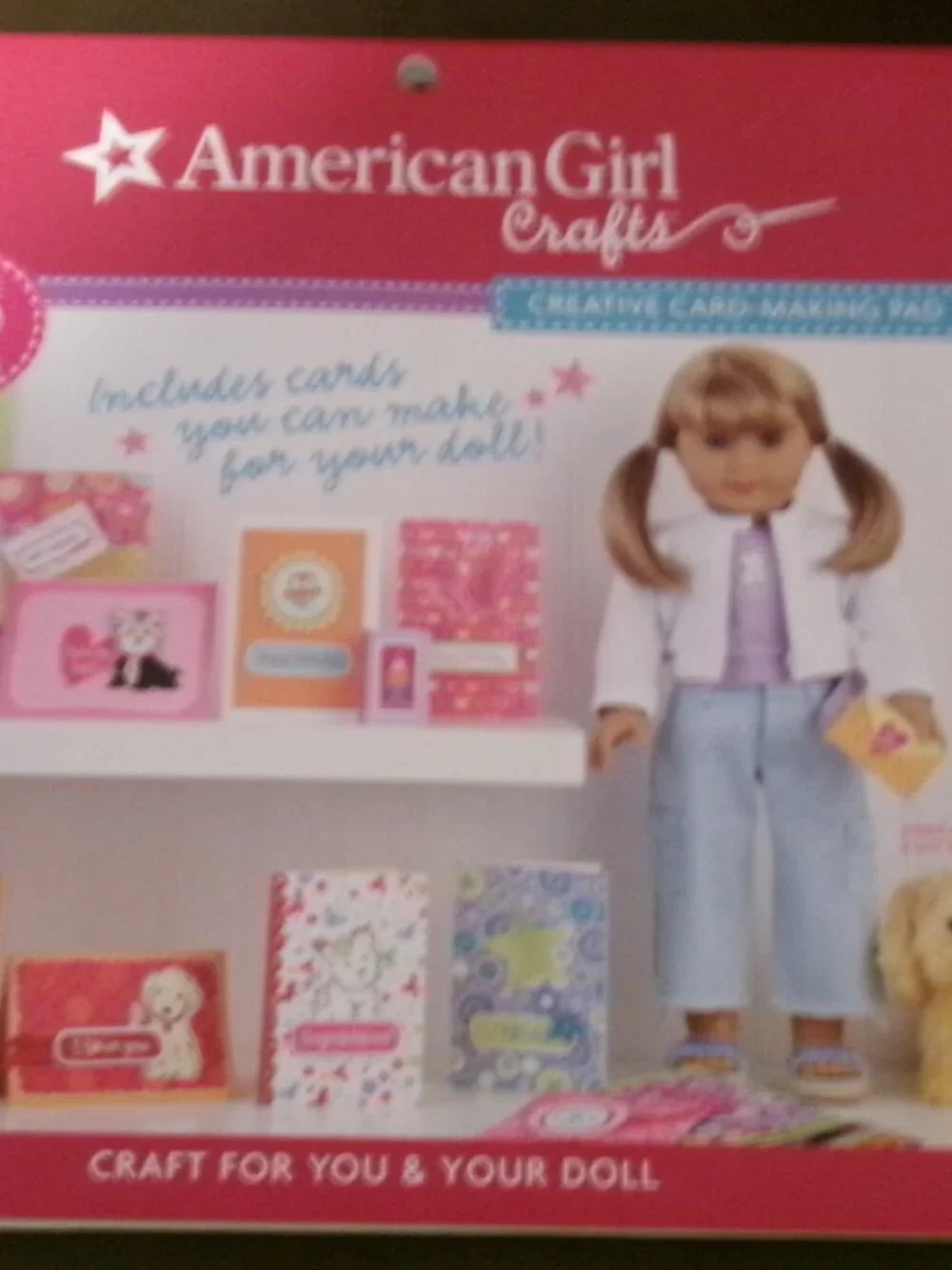 NWT American Girl Crafts Cards and American Girl Dress Up Stickers